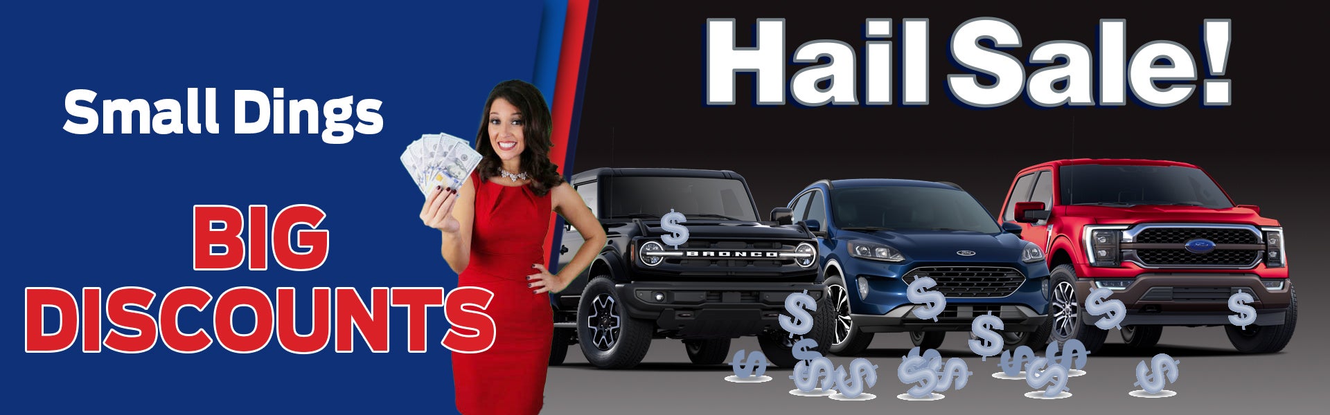 Hail Sale: Big discounts for small dings.